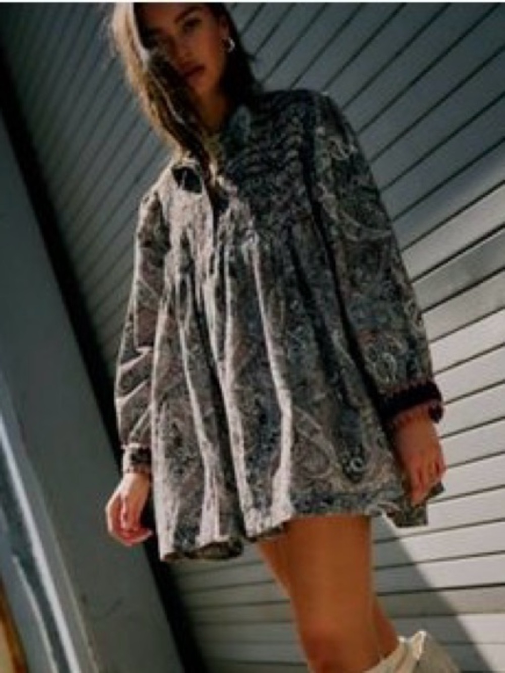 Free People - lucille corduroy mini dress - NWT - Picture 3 of 6